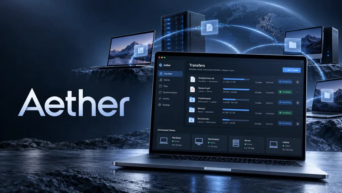 Aether: File Synchronization project cover